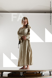 Casual Woman White Standing poses - ALL Average long brown Standing poses - simple Multi angle poses Academic