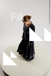 Casual Woman White Standing poses - ALL Average long brown Standing poses - simple Multi angle poses Academic