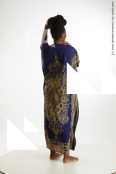 Woman Black Standing poses - ALL long black Standing poses - simple Standard Photoshoot Chubby Academic