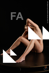 Nude Woman White Sitting poses - ALL Slim long brown Sitting poses - simple Standard Photoshoot Pinup