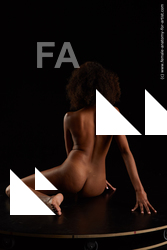 Nude Woman Black Sitting poses - ALL Slim long black Sitting poses - simple Standard Photoshoot Pinup