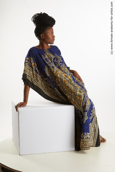 Casual Woman Black Sitting poses - ALL Average long black Sitting poses - simple Standard Photoshoot Academic