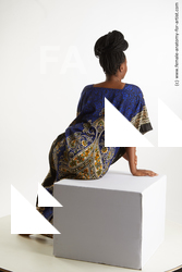 Casual Woman Black Sitting poses - ALL Average long black Sitting poses - simple Standard Photoshoot Academic