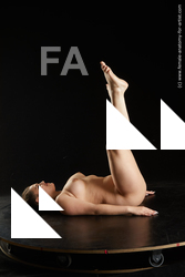 Nude Woman White Laying poses - ALL Laying poses - on back long brown Standard Photoshoot Chubby Pinup