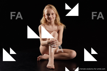 Underwear Woman White Sitting poses - ALL Slim long blond Sitting poses - simple Standard Photoshoot  Academic