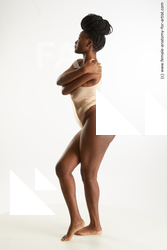 Underwear Woman Black Standing poses - ALL Average long black Standing poses - simple Standard Photoshoot Academic