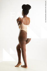 Underwear Woman Black Standing poses - ALL Average long black Standing poses - simple Standard Photoshoot Academic