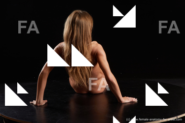 Nude Woman White Sitting poses - ALL Underweight long brown Sitting poses - simple Standard Photoshoot Pinup