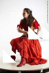 Woman White Sitting poses - ALL Athletic long brown Sitting poses - simple Fighting Standard Photoshoot Academic