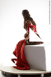 Woman White Sitting poses - ALL Athletic long brown Sitting poses - simple Fighting Standard Photoshoot Academic