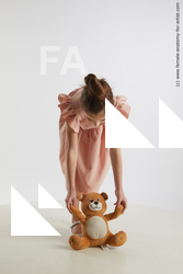 Casual Woman White Standing poses - ALL Slim Standing poses - bend over long brown Standard Photoshoot  Academic