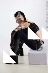 Casual Woman White Sitting poses - ALL Slim short black Sitting poses - simple Standard Photoshoot Academic