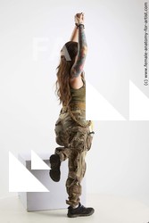 Casual Woman White Standing poses - ALL Slim long black Standard Photoshoot Academic