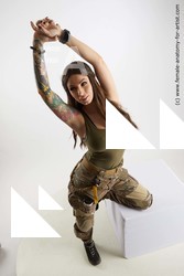 Casual Woman White Standing poses - ALL Slim long black Standard Photoshoot Academic