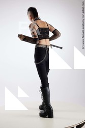 Casual Woman White Standing poses - ALL Slim short black Standing poses - simple Standard Photoshoot Academic