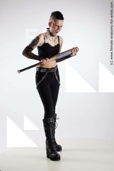 Casual Woman White Standing poses - ALL Slim short black Standing poses - simple Standard Photoshoot Academic