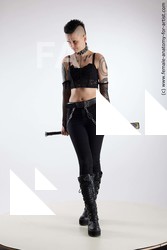 Casual Woman White Standing poses - ALL Slim short black Standing poses - simple Standard Photoshoot Academic