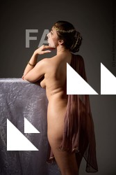 Nude Woman White Sitting poses - ALL Average long brown Sitting poses - simple Standard Photoshoot Pinup