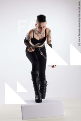 Casual Woman White Standing poses - ALL Slim Standing poses - bend over short black Standard Photoshoot Academic