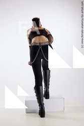 Casual Woman White Standing poses - ALL Slim Standing poses - bend over short black Standard Photoshoot Academic