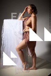 Nude Woman White Standing poses - ALL Slim long brown Standing poses - simple Standard Photoshoot Pinup