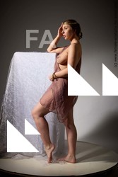 Nude Woman White Standing poses - ALL Slim long brown Standing poses - simple Standard Photoshoot Pinup