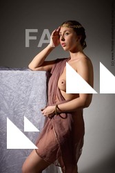 Nude Woman White Standing poses - ALL Slim long brown Standing poses - simple Standard Photoshoot Pinup