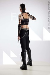 Casual Woman White Standing poses - ALL Slim short black Standing poses - simple Standard Photoshoot Pinup