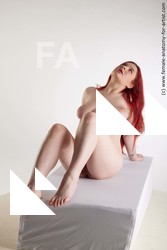 Nude Woman White Sitting poses - ALL Average long red Sitting poses - simple Standard Photoshoot Academic