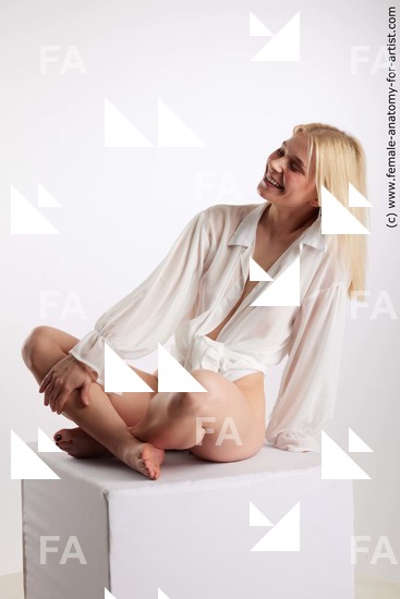 Underwear Woman White Standing poses - ALL Slim medium blond Standing poses - simple Standard Photoshoot Academic