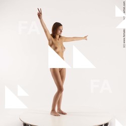 Nude Woman White Standing poses - ALL Slim medium brown Standing poses - simple Standard Photoshoot Pinup