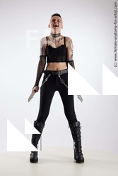 Casual Woman White Standing poses - ALL Underweight short black Standing poses - simple Standard Photoshoot Academic