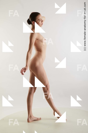 Nude Woman White Standing poses - ALL Slim medium brown Standing poses - simple Standard Photoshoot Pinup