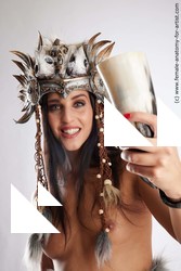 Nude Woman White Standing poses - ALL Slim long brown Standing poses - simple Standard Photoshoot Pinup