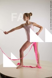 Sportswear Woman White Standing poses - ALL Slim long brown Standing poses - simple Standard Photoshoot  Academic