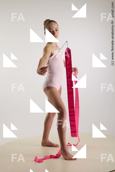 Sportswear Woman White Standing poses - ALL Slim long brown Standing poses - simple Standard Photoshoot  Academic