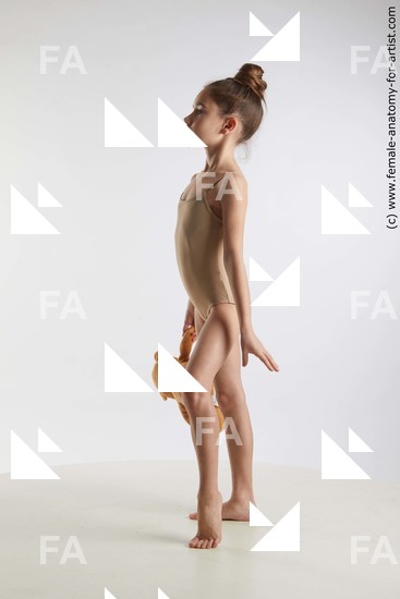 Underwear Woman White Standing poses - ALL Slim long brown Standing poses - simple Standard Photoshoot  Academic