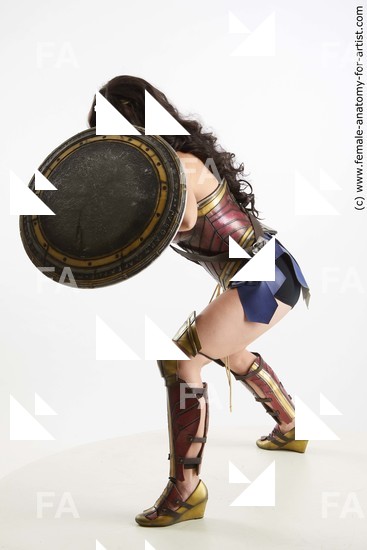 Casual Woman White Standing poses - ALL Slim long brown Standing poses - simple Fighting Standard Photoshoot Academic