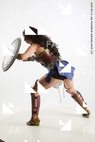 Casual Woman White Standing poses - ALL Slim long brown Standing poses - simple Fighting Standard Photoshoot Academic