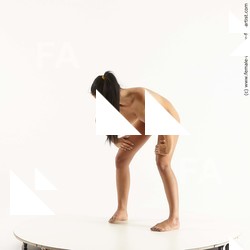 Nude Woman White Standing poses - ALL Slim Standing poses - bend over long brown Standard Photoshoot Pinup