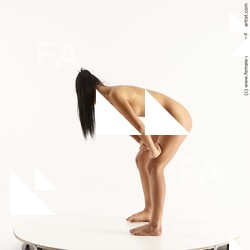 Nude Woman White Standing poses - ALL Slim Standing poses - bend over long brown Standard Photoshoot Pinup
