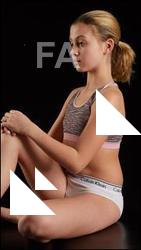 Sitting reference poses of Sarah