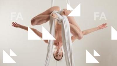 Aerial silk reference poses Tracey