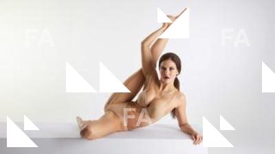 Lying referene poses Cynthia