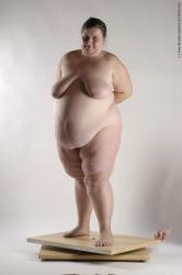 Nude Woman White Standing poses - ALL Overweight medium brown Standing poses - simple Pinup