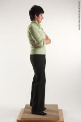 Casual Woman White Standing poses - ALL Slim short black Standing poses - simple Academic