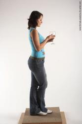 Casual Woman White Standing poses - ALL Slim medium brown Standing poses - simple Academic