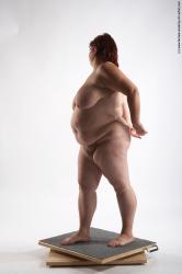 Nude Woman White Standing poses - ALL Overweight short colored Standing poses - simple Pinup