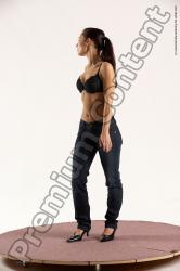 Casual Woman White Standing poses - ALL Slim long brown Standing poses - simple Multi angle poses Academic