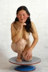 and more Nude Woman Asian Standing poses - ALL Slim long black Standing poses - simple Pinup